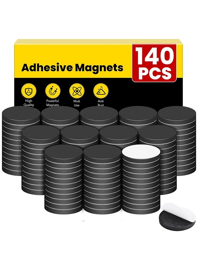 NIIMBOT 140 Pieces Adhesive Magnetic Discs, Round Magnetic Discs with Adhesive Backing for Crafts, Peel And Stick Magnetic Circles, Magnetic Discs are Great to use at Home, Office, School And More - Image 1